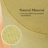 2X Round Foot Stool - MUSTARD YELLOW - Top-Down View