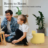 Round Foot Stool - MUSTARD YELLOW - Extra Image