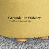 Round Foot Stool - MUSTARD YELLOW - Extra Image