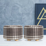 2X Round Foot Stool - LATTICE - Extra Image