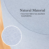 Round Foot Stool - LIGHT BLUE - Top-Down View