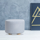 Round Foot Stool - LIGHT BLUE