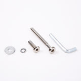 4X Padded Seat Dining Chair - WHITE - Close-Up Angle