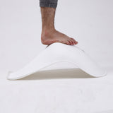 4X Padded Seat Dining Chair - WHITE - 45-Degree Angle