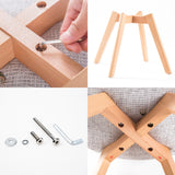 4X Padded Seat Dining Chair Fabric - GREY - 45-Degree Angle