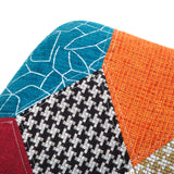 2X Padded Seat Dining Chair Fabric - MULTI - Low Angle