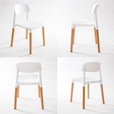 2X Belloch Stackable Dining Chair - WHITE