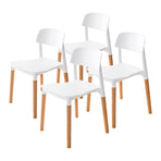 4X Belloch Stackable Dining Chair - WHITE