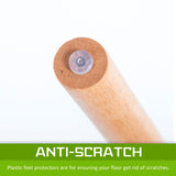 4X Belloch Stackable Dining Chair - WHITE - Close-Up Angle