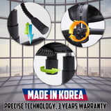 Korean Office Chair SUPERB - BLACK - Front View