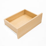 2X LED Bedside Table 2 Drawers AURORA - OAK