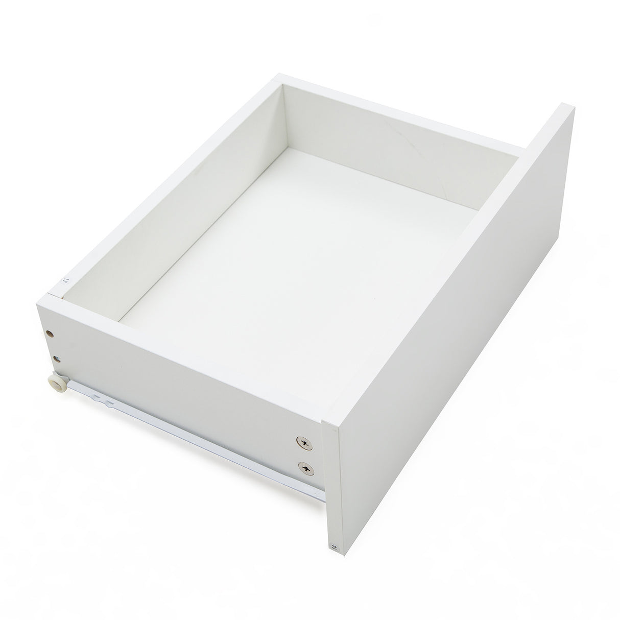 Bedside Table 2 Drawers RGB LED AURORA - WHITE