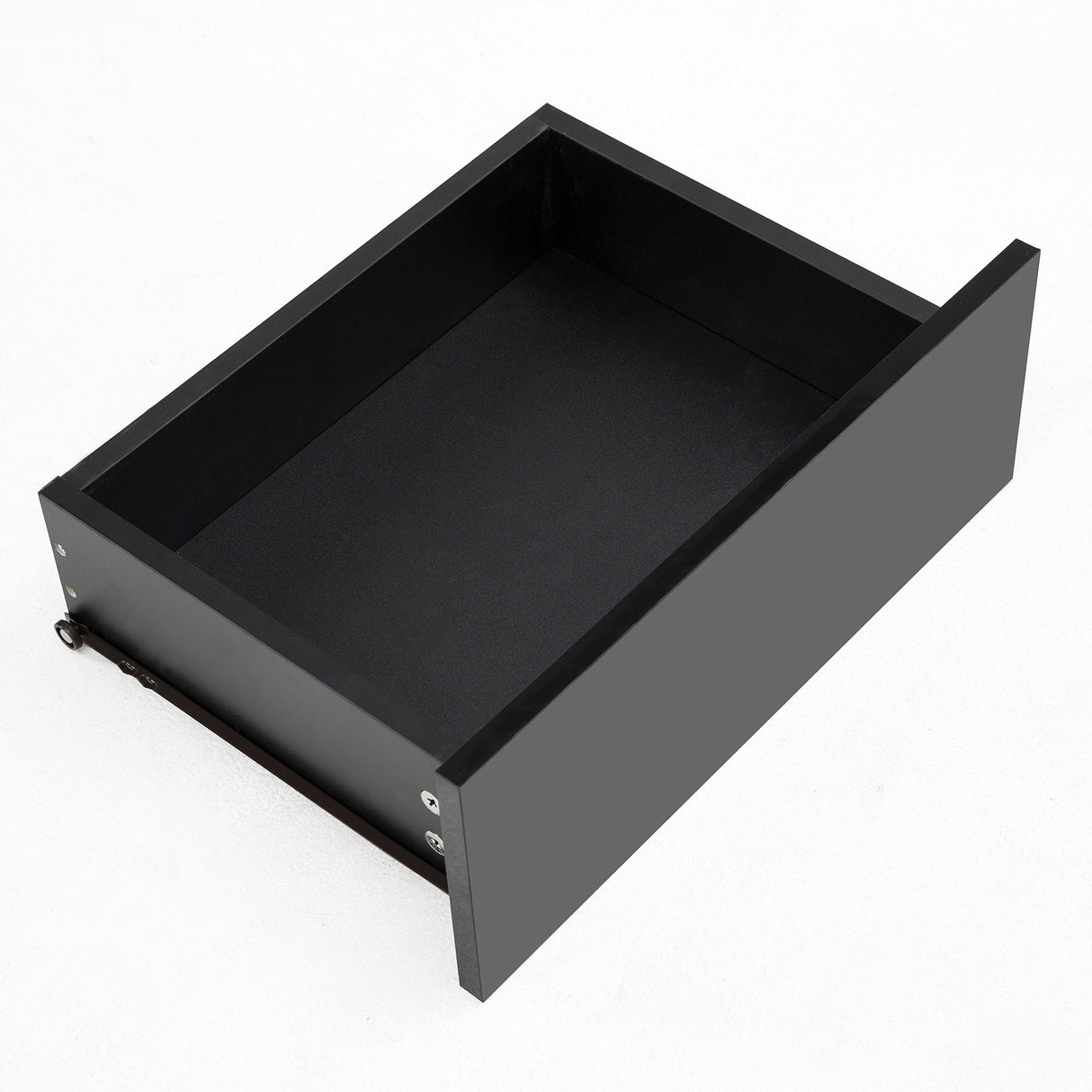 Bedside Table 3 Drawers RGB LED GLORY - BLACK