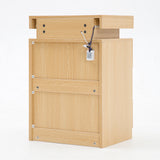 Bedside Table 3 Drawers RGB LED GLORY - OAK - Extra Image