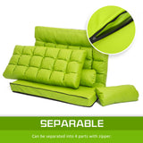 Leather Lounge Sofa Bed Double Seat Couch GEMINI - GREEN - Extra Image