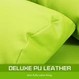 Leather Lounge Sofa Bed Double Seat Couch GEMINI - GREEN