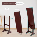 146cm Mirror Jewellery Cabinet LUVO - WALNUT - Extra Image