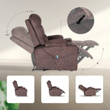 Massage Recliner Chair AVERY - BROWN
