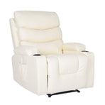 Massage Recliner Chair CELINA - CREAM
