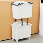 2X Multipurpose Laundry Basket - IVORY