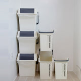 2X Multipurpose Laundry Basket - IVORY - Low Angle