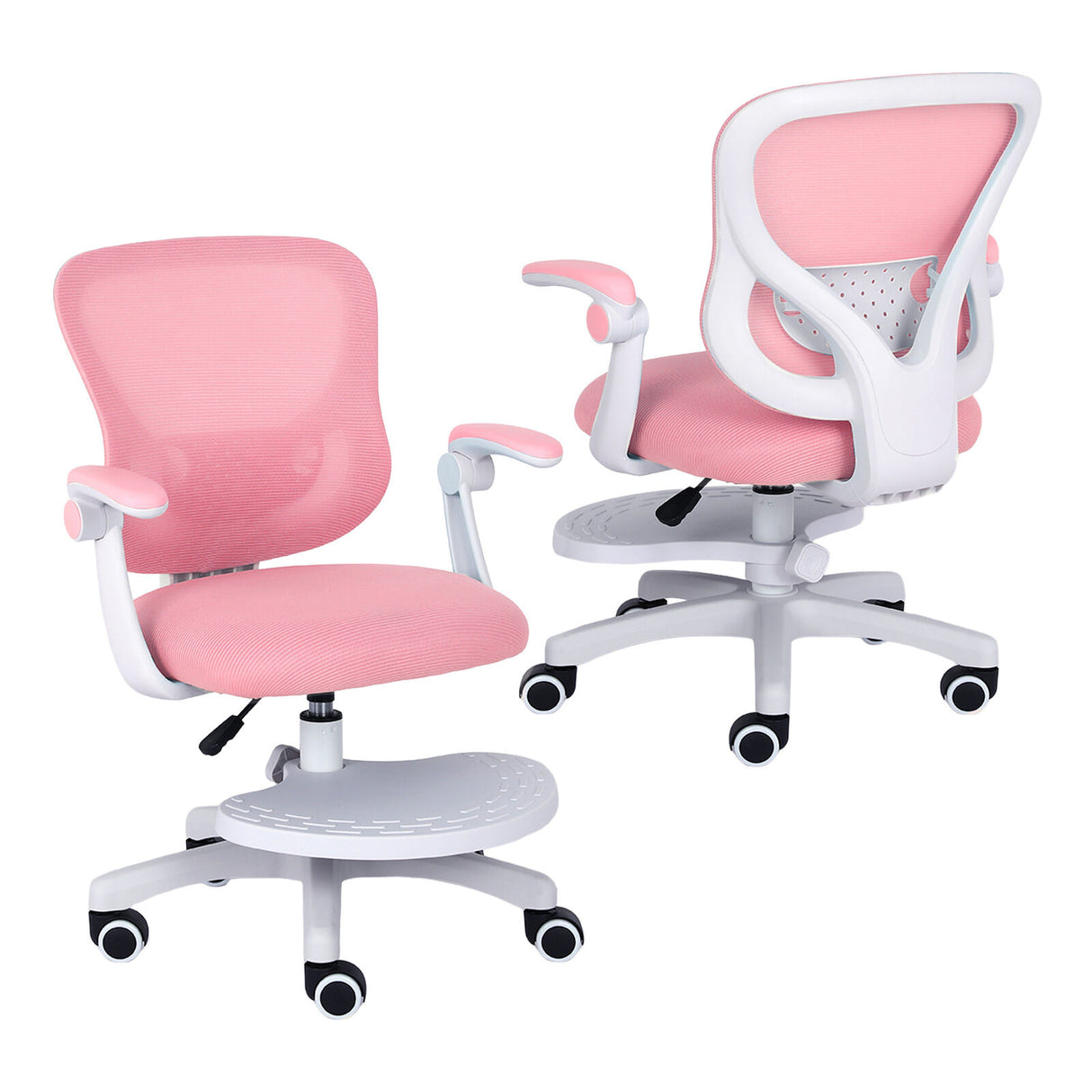 Kids Desk Chair Office Study Seat with Footrest CILO - PINK