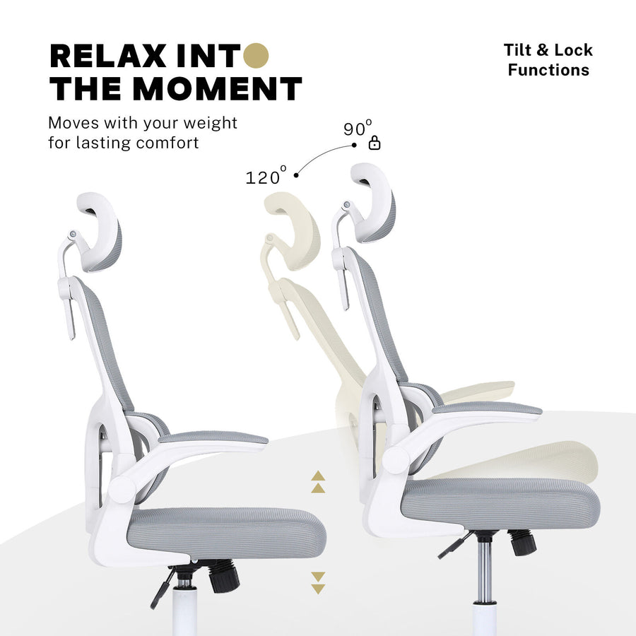 Office Chair Flip-Up Armrest SITIO - GREY