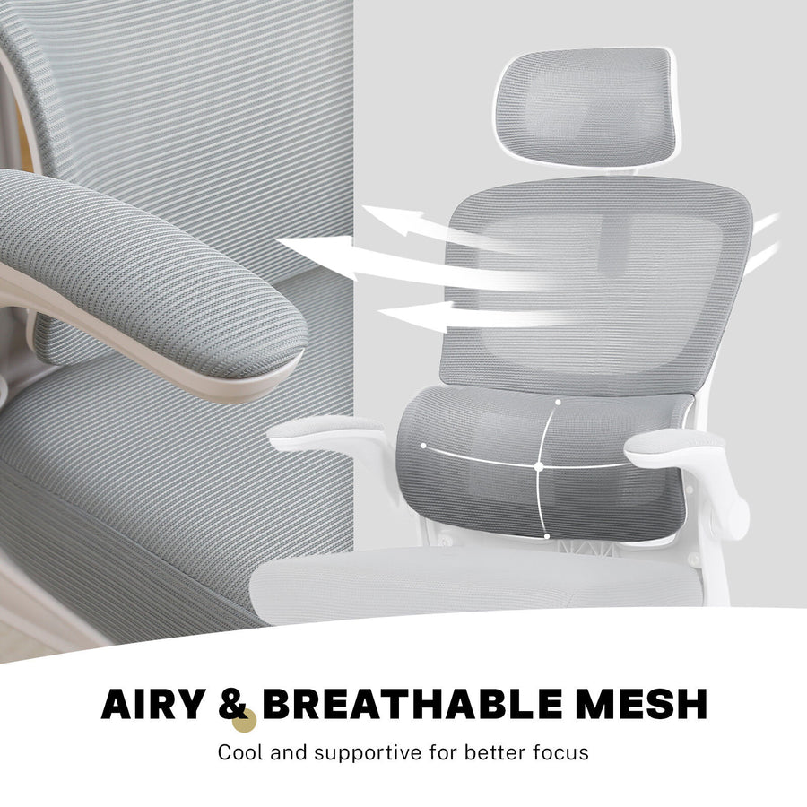 Office Chair Flip-Up Armrest SITIO - GREY