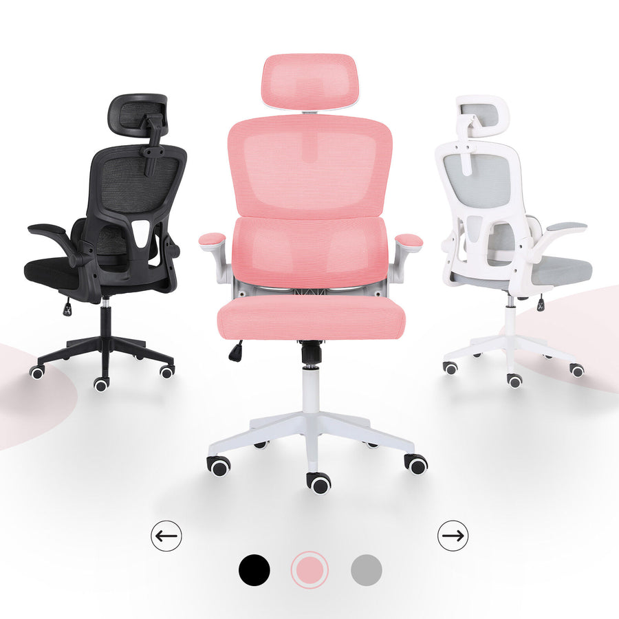 Office Chair Flip-Up Armrest SITIO - PINK