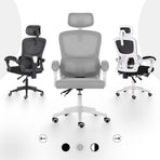 Office Chair Ergonomic Reclining VELTRA - GREY