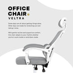 Office Chair Ergonomic Reclining VELTRA - GREY