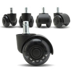 5X 2" Office Chair Twin Casters Wheels