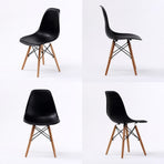 2X DSW Dining Chair - BLACK