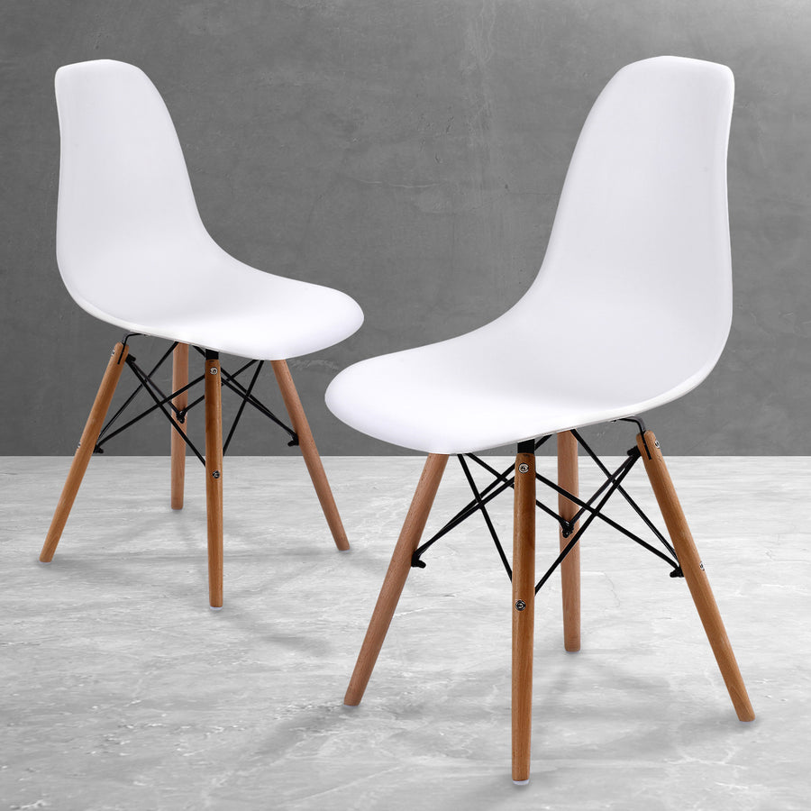 2X DSW Dining Chair - WHITE