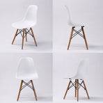 2X DSW Dining Chair - WHITE