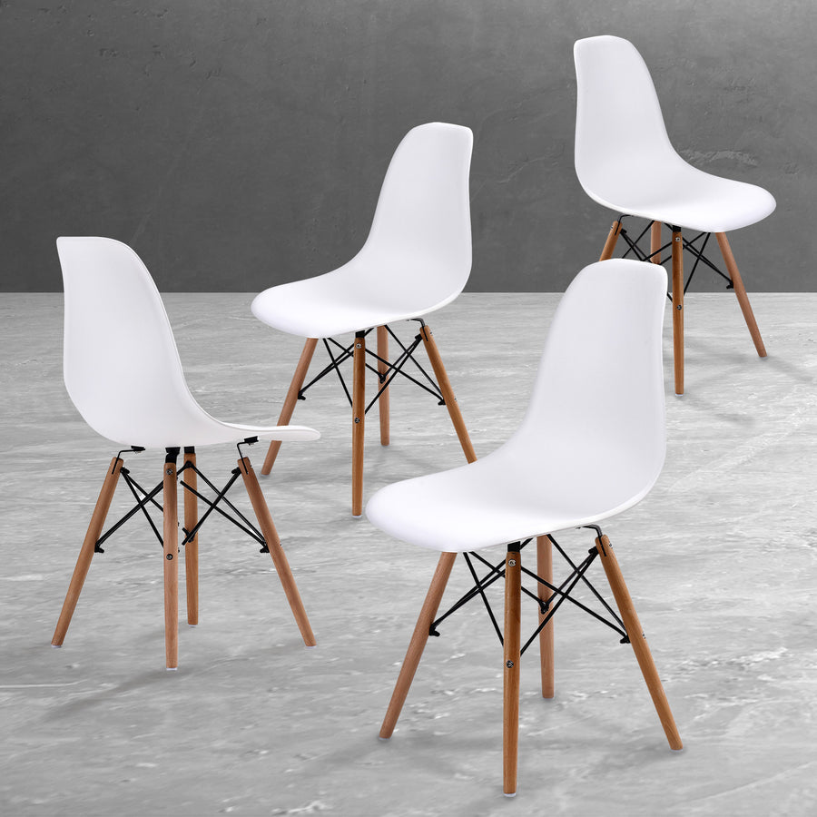 4X DSW Dining Chair - WHITE