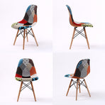 2X DSW Dining Chair Fabric - MULTI