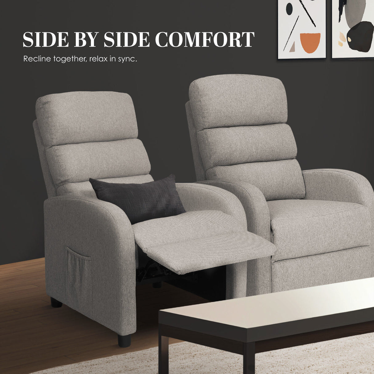 Home Recliner Chair SHILOH - Grey