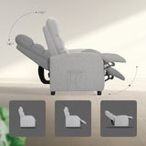 Home Recliner Chair SHILOH - Grey - Rear View