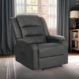 Home Recliner Chair MARLO - Grey - Top-Down View