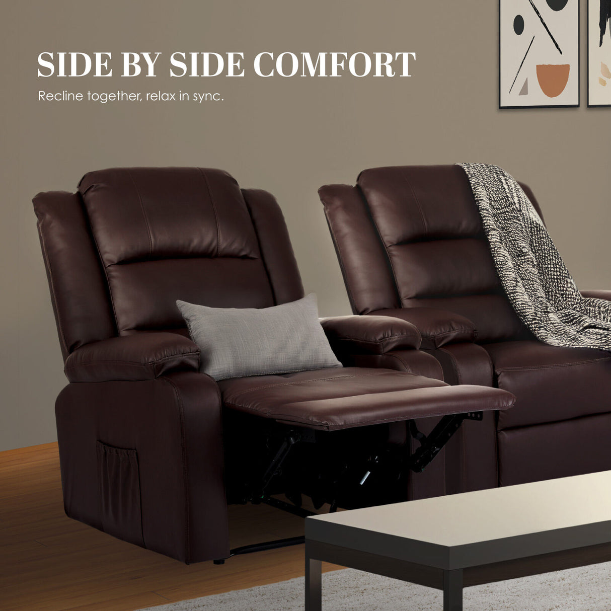 Home Recliner Chair MARLO - Brown