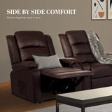 Home Recliner Chair MARLO - Brown - 45-Degree Angle