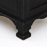 2X Bedside Table 2 Drawer Vintage Side Table Storage Cabinet Bedroom LYDIA BLACK - Extra Image