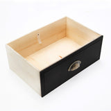 2X Bedside Table 2 Drawer Vintage Side Table Storage Cabinet Bedroom LYDIA BLACK - Extra Image