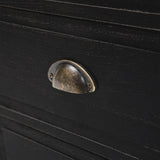 2X Bedside Table 2 Drawer Vintage Side Table Storage Cabinet Bedroom LYDIA BLACK - Extra Image
