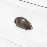 2X Bedside Table 2 Drawer Vintage Side Table Storage Cabinet Bedroom LYDIA WHITE - Extra Image