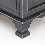 2X Bedside Table 3 Drawer Vintage Side Table Storage Cabinet Bedroom CLARA BLACK - Extra Image