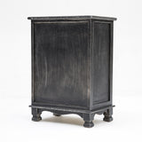 Bedside Table 3 Drawer Vintage Side Table Storage Cabinet Bedroom CLARA BLACK - Extra Image