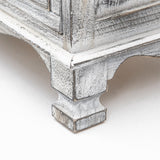 2X Bedside Table 3 Drawer Vintage Side Table Storage Cabinet Bedroom CLARA GREY - Extra Image