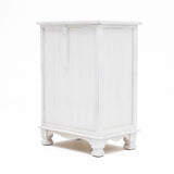 Bedside Table 3 Drawer Vintage Side Table Storage Cabinet Bedroom CLARA WHITE - Extra Image